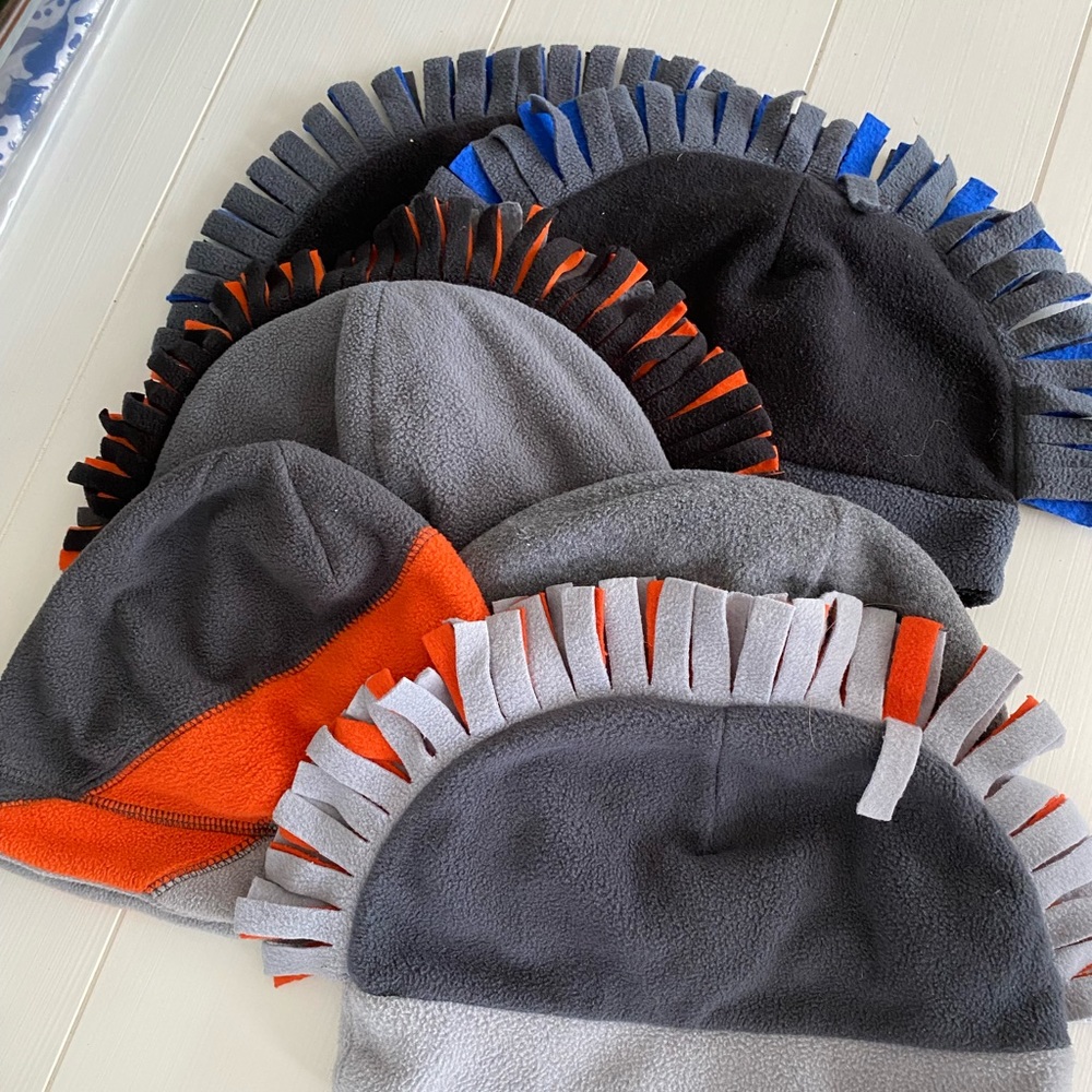 Fleece winter hat bundle